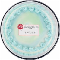 Ukrop's™ 8 Inch Pound Cake with Buttercream Icing/Watercolor Pale Blue & Pale Green Perspective: Main