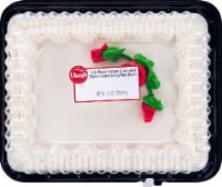 Ukrop's™ 1/8 Sheet Yellow Cake with Buttercream Icing & Red Roses