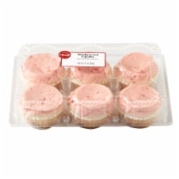 Ukrop's Homestyle Foods Strawberry Iced Cupcakes Perspective: Main