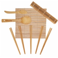 Bamboo Sushi Making Kit with 2 Sushi Rolling Mats, Bamboo Chopsticks, Rice Paddle & Spreader