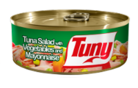 Tuny Tuna Salad with Vegetables & Mayonnaise Perspective: Main