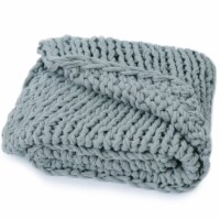 Cheer Collection Chunky Cable Knit Ultra Plush and Soft 100% Acrylic Accent Throw - 50 x 60