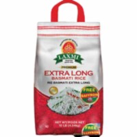 Laxmi Extra Long Grain Basmati Rice With FREE Saffron - 10 Lb (4.53 Kg)