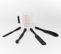 Mad Hungry 5-Pc Silicone Spurtle Baking Prep Set w/ Measuring Cup Model K49167