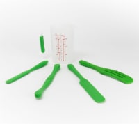 Mad Hungry 5-Pc Silicone Spurtle Baking Prep Set w/ Measuring Cup Model K49167