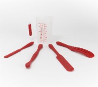 Mad Hungry 5-Pc Silicone Spurtle Baking Prep Set w/ Measuring Cup Model K49167
