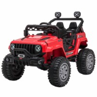 DAKOTT12V Ride On Truck Electric Off Road Car with Remote Control for Kids, Red