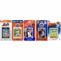 C & I Collectables METS511TS MLB  New York Mets 5 Different Licensed Trading Card Team Sets