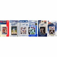 C & I Collectables DODGERS611TS MLB Los Angeles Dodgers 6 Different Licensed Trading Card Tea