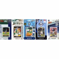 C & I Collectables RAYS511TS MLB Tampa Bay Rays 5 Different Licensed Trading Card Team Sets