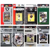 CandICollectables RAIDERS814TS NFL Oakland Raiders 8 Different Licensed Trading Card Team Set