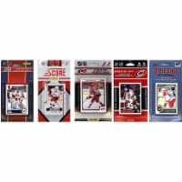 CandICollectables HURRICANES514TS NHL Carolina Hurricanes 5 Different Licensed Trading Card T