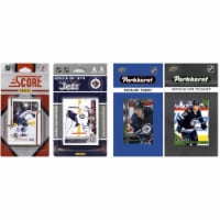 C & I Collectables WJETS417TS NHL Winnipeg Jets 4 Different Licensed Trading Card Team Sets