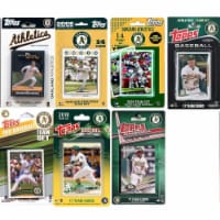 C & I Collectables AS718TS 2018 MLB Oakland Athletics 7 Different Licensed Trading Card Team