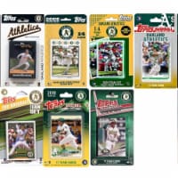 C&I Collectables AS719TS MLB Oakland Athletics 7 Different Licensed Trading Card Team Sets