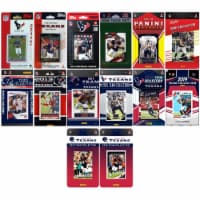 C&I Collectables TEXANS1419TS NFL Houston Texans 14 Different Licensed Trading Card Team Set