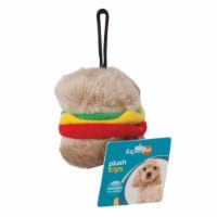 Aspenpet Small Hamburger Plush Dog Toy