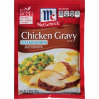 McCormick 30% Less Sodium Chicken Gravy Mix, 0.87oz (Pack of 12)