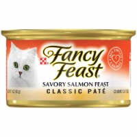 Fancy Feast Savory Salmon Pate Canned Cat Food (Pack of 8)
