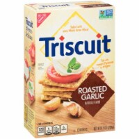 Triscuit Roasted Garlic Whole Grain Wheat Crackers (Pack of 3)
