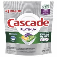 Cascade Platinum ActionPacs, Dishwasher Detergent, Lemon Scent, 14 Count (Pack of 2)