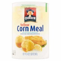 Quaker Yellow Enriched and Degerminated Corn Meal, 24 Oz Canister (Pack of 4)