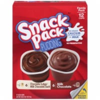 Snack Pack Chocolate Fudge & Milk Chocolate Swirl (Pack of 6)
