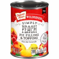 Duncan Hines Wilderness Peach Pie Filling and Topping 21 Oz. (Pack of 8)