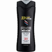 AXE 3 in 1 Shampoo, Conditioner & Body Wash Total Fresh (Pack of 10)