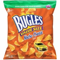 Bugles Nacho Cheese Flavor Crispy Corn Snacks (Pack of 4)