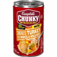 Campbell's Chunky Smoked Turkey with White and Wild Rice Soup - 18.6oz (Pack of 6)