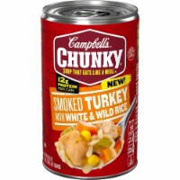Campbell's Chunky Smoked Turkey with White and Wild Rice Soup - 18.6oz (Pack of 8)