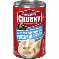 Campbell's Chunky Soup, Old Fashioned Potato Ham Chowder, 18.8 Ounce Can (Pack of 4)