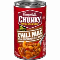 Campbell's Chunky Soup, Chili Mac Soup, 18.8 Ounce Can (Pack of 8)