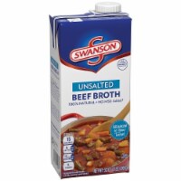 Swanson Unsalted Beef Broth (Pack of 2)