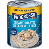 Progresso Rich & Hearty, Creamy Roasted Chicken Wild Rice Soup, 18.5 Oz (Pack of 2)