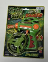 JA-RU Glow in the Dark GLO Saucer Fliers Shooting Flying (Pack of 2)