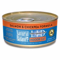 Natural Balance Pet Foods 723633149952 5.5 oz Natural Balance Lid Indoor Cat Salmon & Chickpe