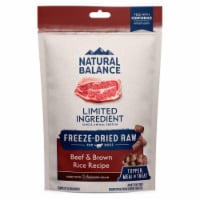 Natural Balance Pet Foods 723633360289 12 oz L.I.D. Freeze Dried Beef Brown Rice Dog Food