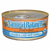 Natural Balance Pet Foods 723633532273 5.5 oz Natural Balance Chicken & Liver Pate Cat Food