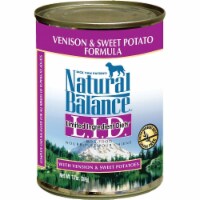 Natural Balance 723633925723 LID Sweet Potato & Venison Formula Canned Dog Food, 13 oz