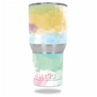 MightySkins RTTUM30-Watercolor White Skin for RTIC 30 oz Tumbler 2016 Wrap Cover Sticker - Wa