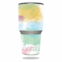 MightySkins YERAM30-Watercolor White Skin for Yeti 30 oz Tumbler - Watercolor White