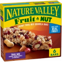 Nature Valley Fruit & Nut Chewy Granola Bars, Trail Mix, 6 Ct, 7.4 Oz (Pack of 24)