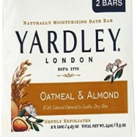 Yardley London Oatmeal and Almond Bath Bar, 4.25 oz., 2 Count (Pack of 20)