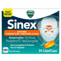 Vicks Sinex Daytime Congestion, Pressure, & Pain LiquiCaps (Pack of 18)