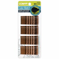 Conair Color Match Bobby Pins Blend with Hair Color - 60.0 Ea (Pack of 3)