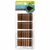 Conair Color Match Bobby Pins Blend with Hair Color - 60.0 Ea (Pack of 10)