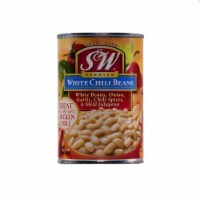 S&W White Chili Beans (Pack of 18)