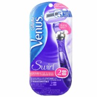 Venus, Swirl, Women''s Razor Handle, 2 Razor Blade Refills (Pack of 4)